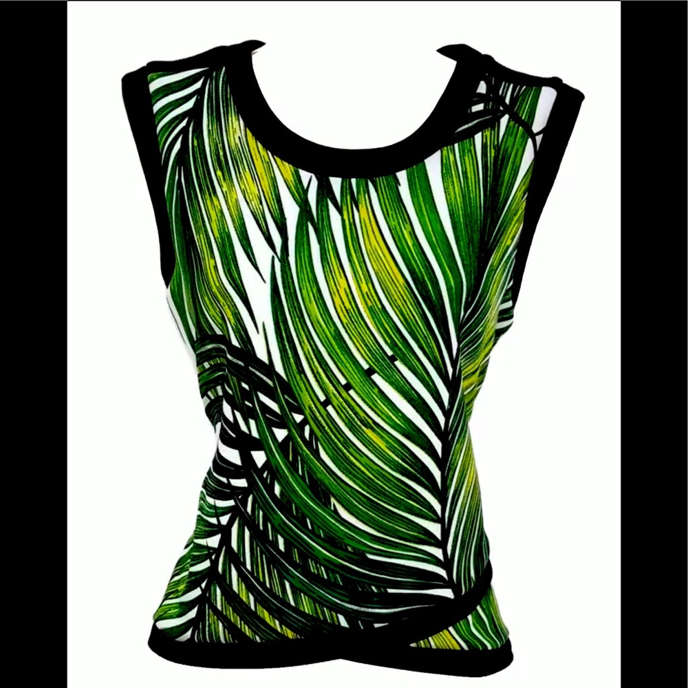 Worthington Palm Leaf Blouse
